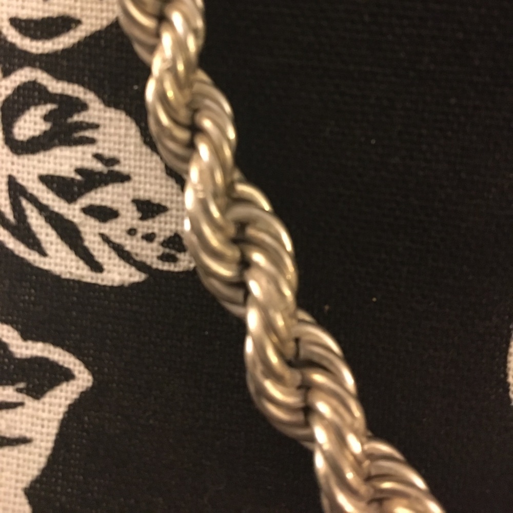 Sterling Silver Rope Necklace - Picture 2 of 2